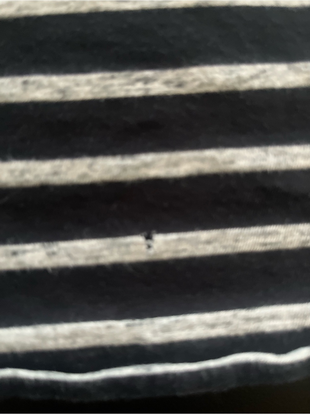 Express Men’s Black & White Striped V-Neck Tee - Picture 5 of 7